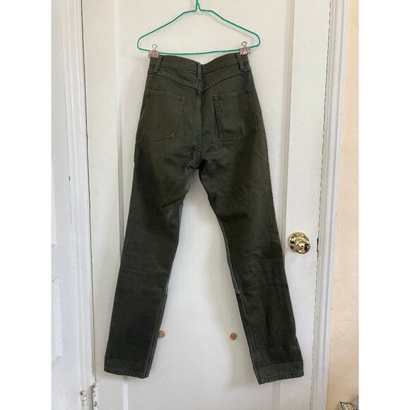 Carleen Two Tone Jeans in Sage - Picture 3 of 12